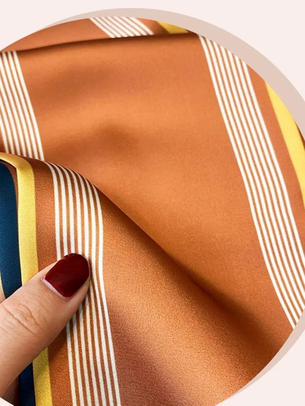 Women's Ginger White Vertical Fashion Elegant Oblique Angle Scarves Bag Scarfs